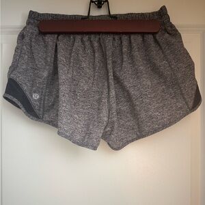 Gray Lululemon Hotty Hot 2.5” Shorts